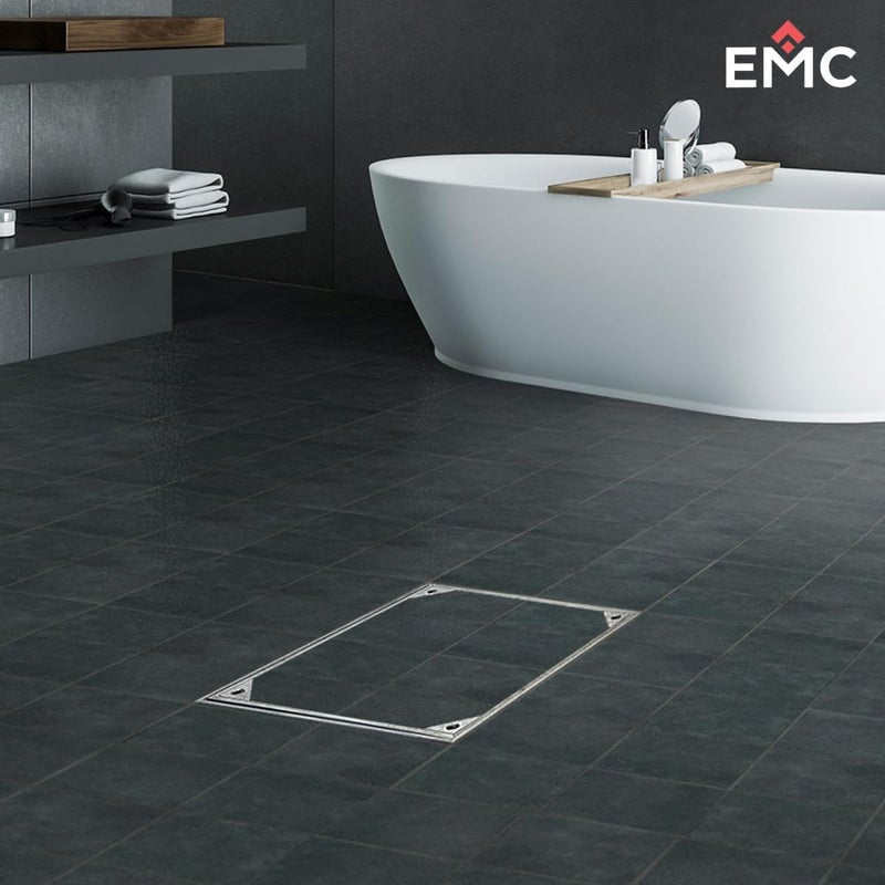 EMC غطاء فتحة مانهوled للأرضية مدمج من EMC، صينية بلاط من الألمنيوم، مربع (40X40) - Image 5